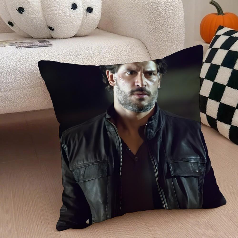 JJoe Manganiello Cushion Cover Throw Pillow Cover Hidden Button Durable Polyester Chair Cushion