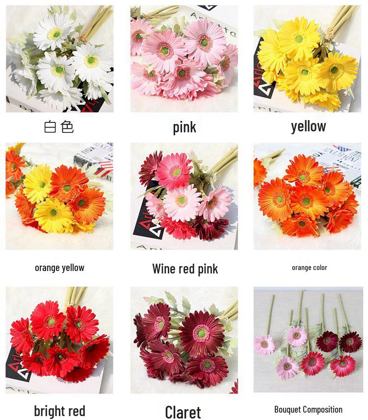 Gerbera Daisy Bouquet for Home & Wedding Decor – Small Flower Arrangement