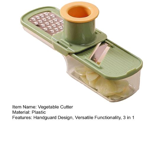 Мини-овощерезка с защитой для рук, лезвия из нержавеющей стали, 3-в-1: нарезка, шинковка, измельчение, маленькая овощерезка-кубиками