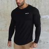 Muscleguys осенне-зимняя мужская спортивная футболка для бега с длинными рукавами и эластичной футболкой для фитнеса, силовой тренировки мышц, подшерсток