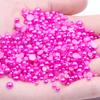8mm Flat-Bottom Half-Round Imitation Pearls Beads, 100-Pack - DIY Rhinestone Mobile Case Accessories