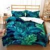 Минималистичный принт свежих зеленых листьев Пододеяльник Наволочка Комплект постельного белья размера Queen Комплект постельного белья Роскошный Настраиваемый Комплект постельного белья
