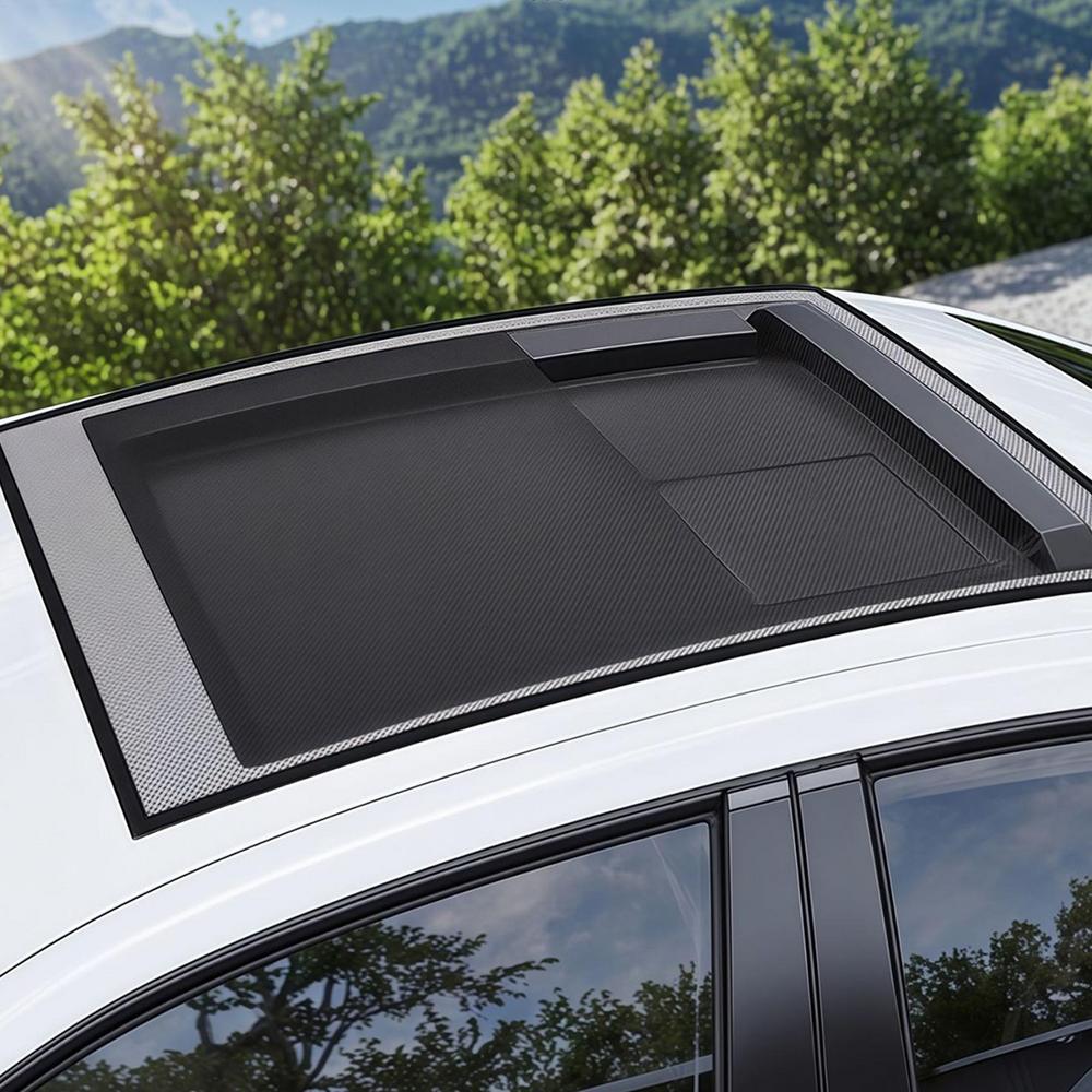 car Sunroof Cover Magnetic Breathable Car Sun Shade Anti-Fly Automotive Auxiliary Parts For Driving Sleeping Outdoor Camping