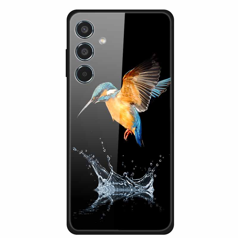 Tempered Glass Case For Samsung S25 Plus Case S 25 Plus Hard Back Cover For Samsung Galaxy A16 M55 A55 Phone Case Soft Bumper