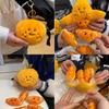 Creative Peel Cartoon Orange Plush Pendant Detachable Pendant Decompression