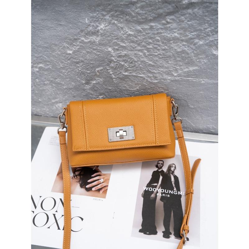 Кожаная сумка через плечо, модная универсальная сумка High Sense Diagonal Small Square Bag, женская сумка