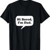 Мужская футболка с забавным графическим принтом «Привет, скучно, я папа», прикол на День отца