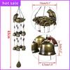 2PCS Bird Nest Wind Chimes, Wind Chime With 12 Pieces Bronze Bells For Garden And Home Decor