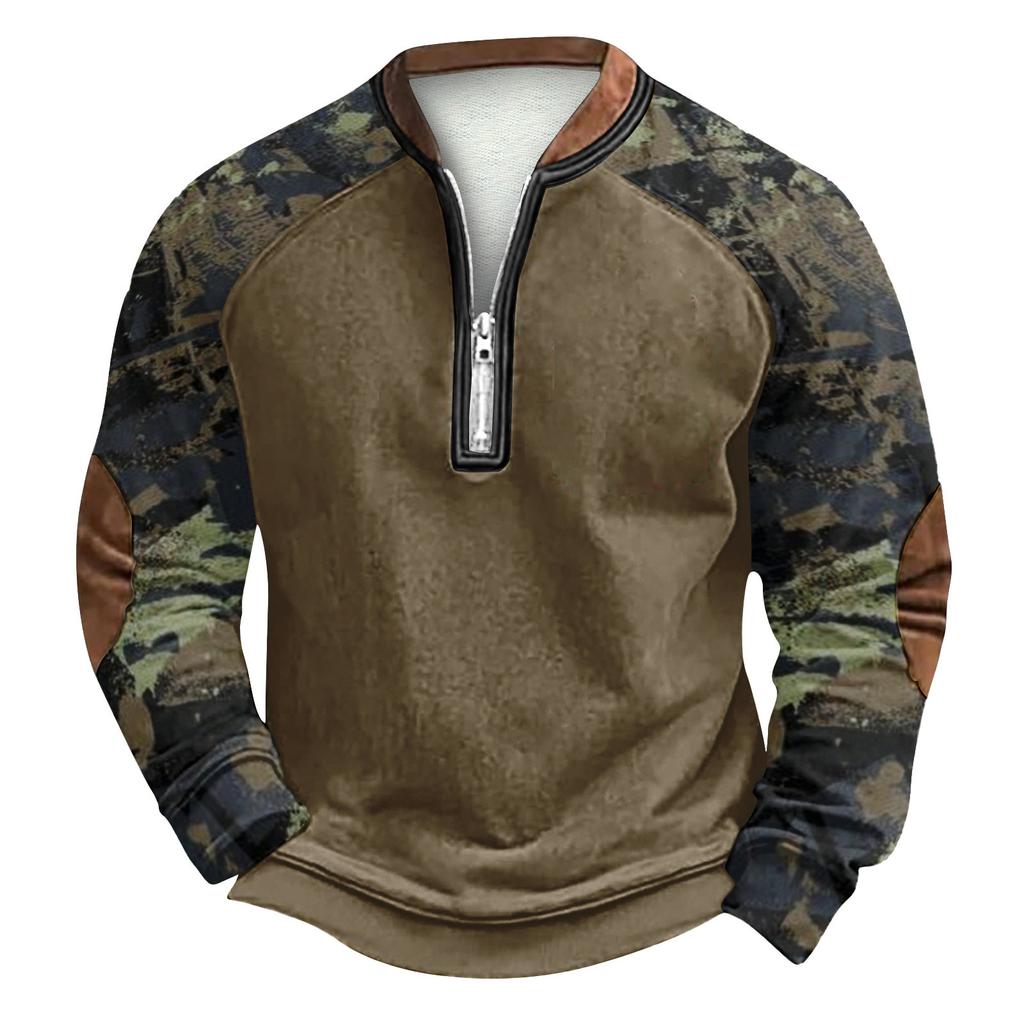 Men's Winter  Buckle Sweatshirt Men's Printed Men's Sweatshirt