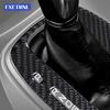 For Ford Escape KUGA 2013 2014 2015 2016 2017 2018 2019 Car Soft Carbon Fiber Sticker Automatic Gear Shift Frame Interior Trim