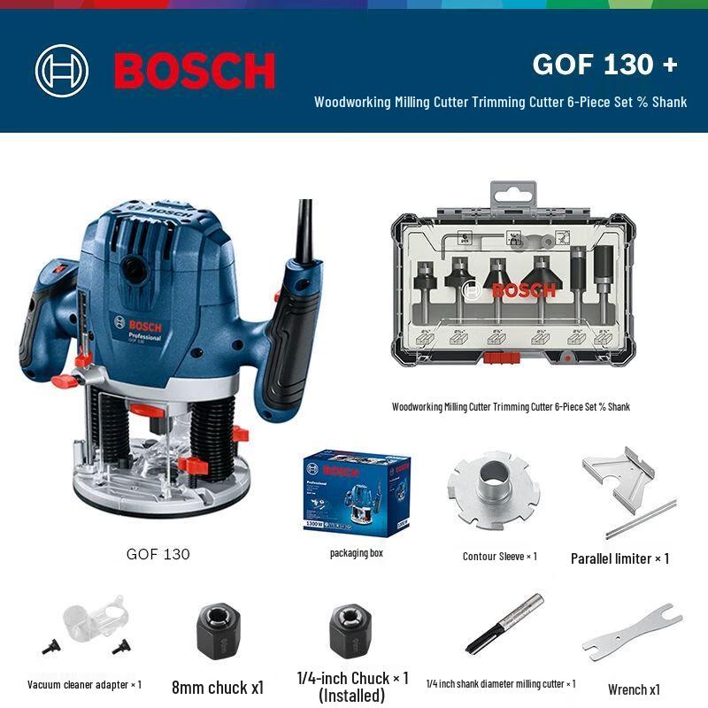 Bosch GOF130 Handheld Electric Wood Router CN plug (adapter included)
