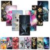 Luxury Painted Leather Case Wallet Book Style Protective Cover for Samsung Galaxy A36 A26 A16 A55 A35 A24 A25 A15 A05S A05 A51 A52 A53 A42 A12 A22 A23