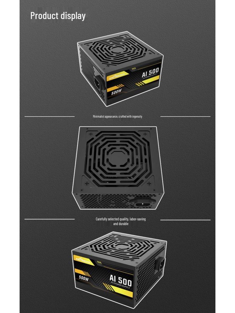 Блок питания для компьютера Aoxing AI500 500 Вт ATX - Белый шильдик Прямой выход