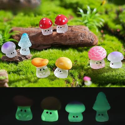 6 шт. Светящийся микро-ландшафт DIY набор украшений-грибов