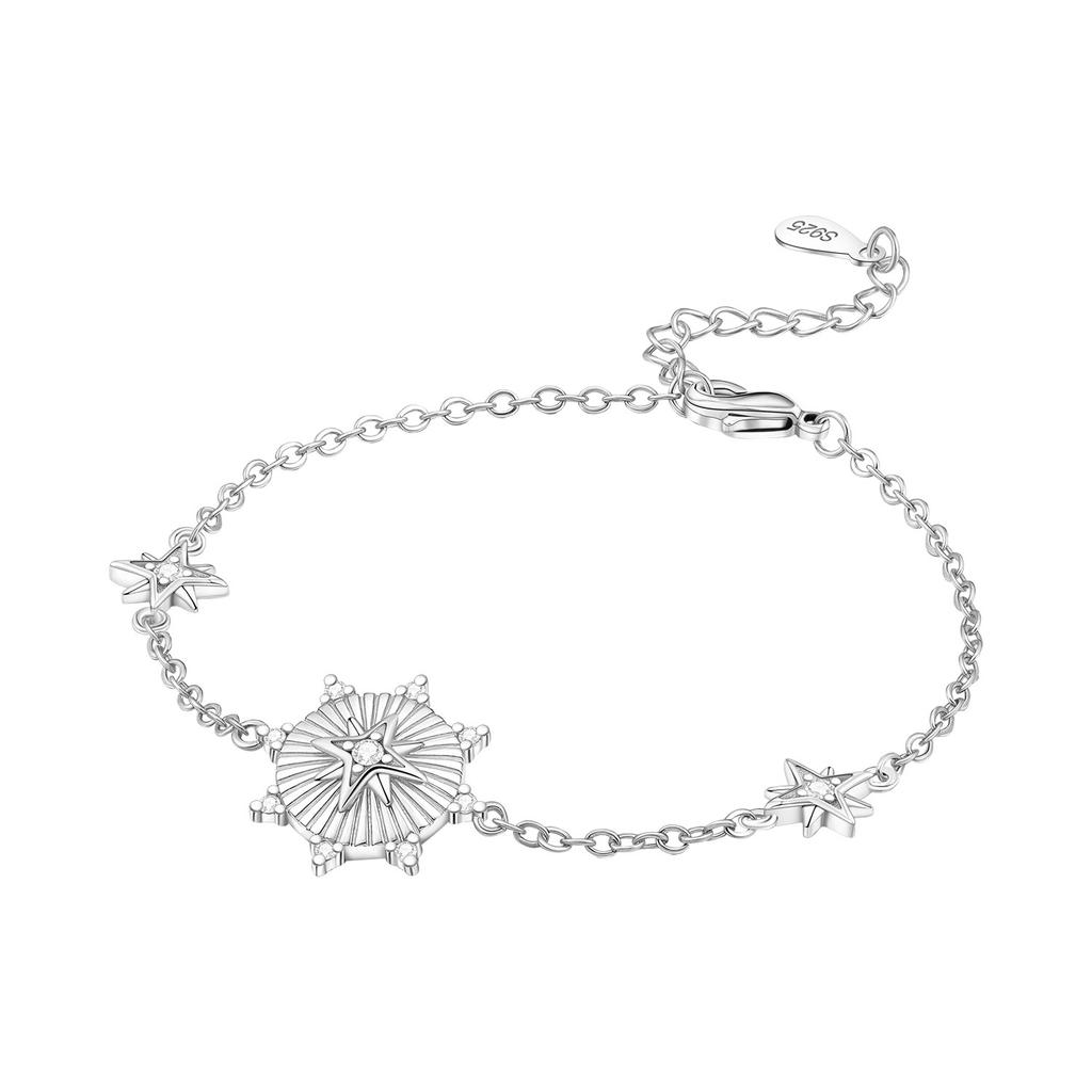 New 925 Silver Rose Gold Double-layer Heart Bracelet Chain Link Women Bracelet Birthday Festival Jewelry Gifts