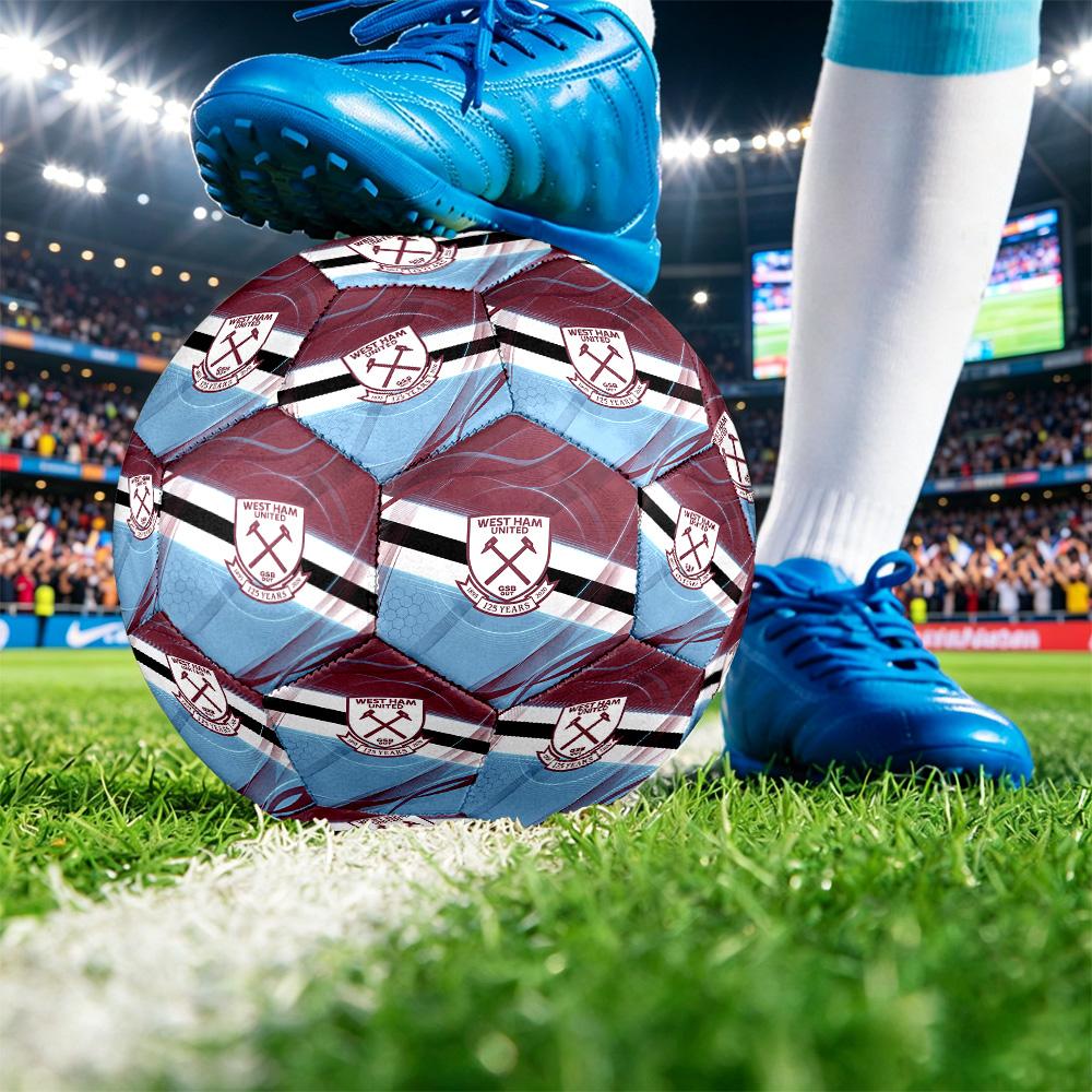 Футбольный мяч West Ham United, размер 5, с принтом, противоскользящий, для взрослых, футбольный мяч-сувенир для фанатов футбола
