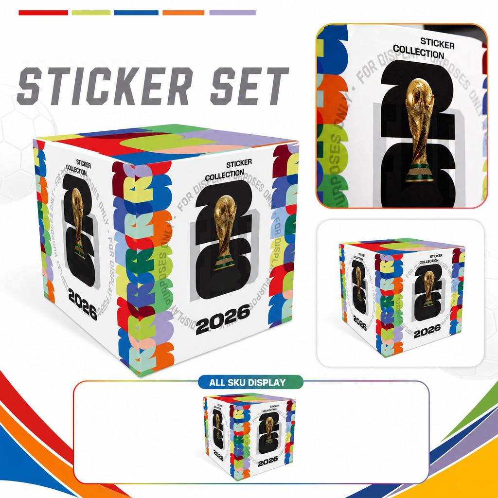 Коробка с наклейками Panini FIFA World Cup 2026, 50 пакетиков, официальный лицензированный набор альбомов для коллекционирования и обмена