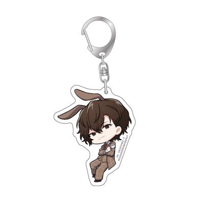 Брелок Bungo Stray Dogs Bungou Stray Dogs, деформированный акриловый брелок Осаму Дазай