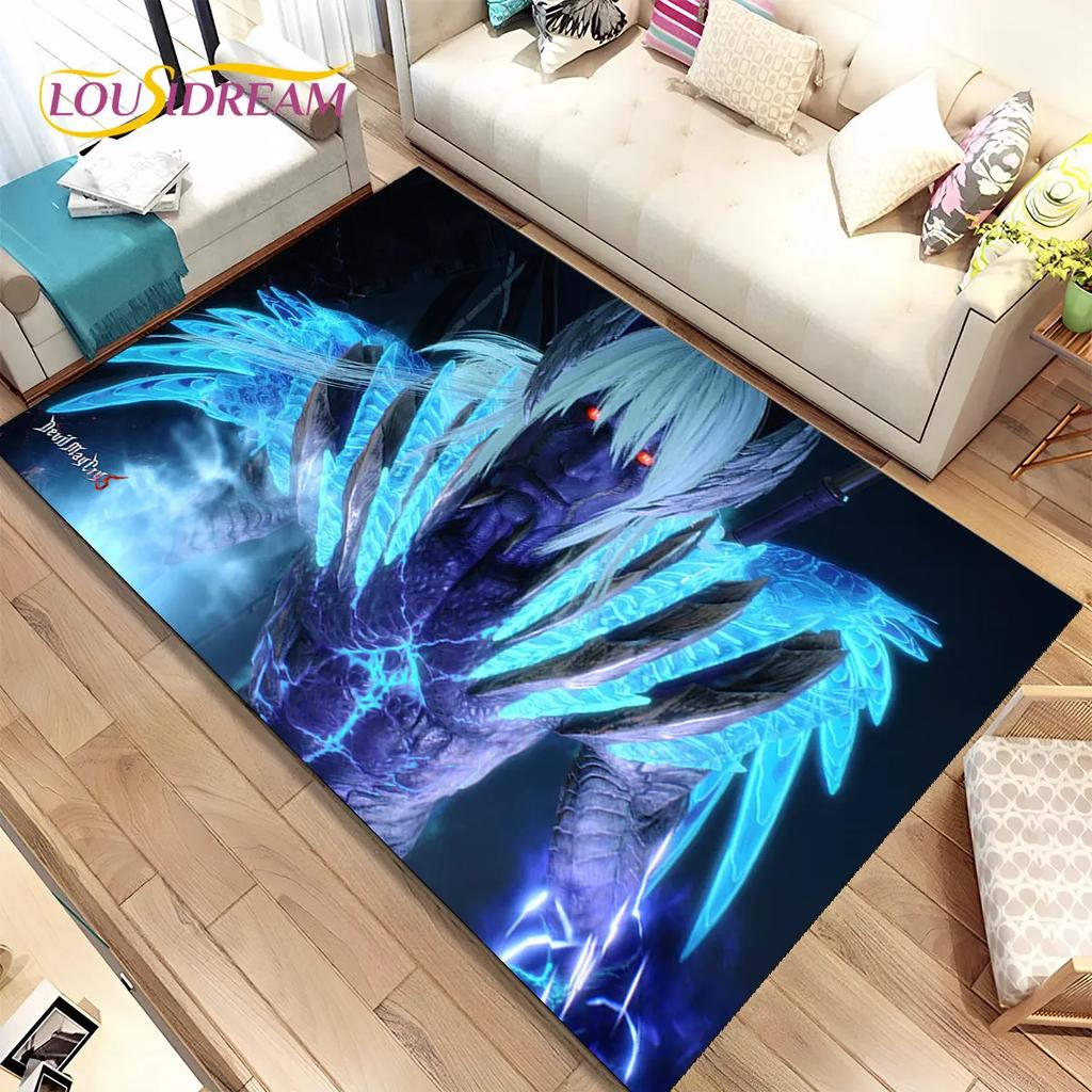 3D HD D-Devil May Cry DMC Game Gamer Коврик, Коврик для дома Гостиная Спальня Диван Коврик Декор, детский нескользящий напольный коврик
