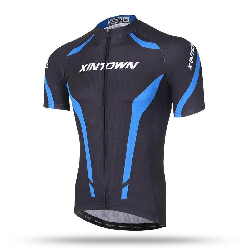 Mens Cycling Jersey Short Sleeve Performance Top Breathable Fit Bike Riding Apparel