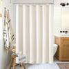 Натуральная кремовая льняная шторка для душа Кантри Бохо Фермерский дом Декор для ванной комнаты Бежевые шторки для душа для ванной Нейтральная ткань