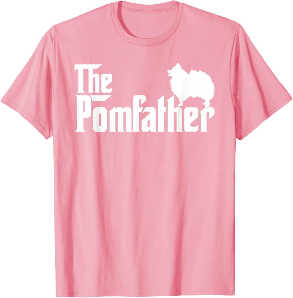 The Pomfather Pomeranian Dog Lover Mens Graphic Tee Short Sleeve Cotton Casual TShirt