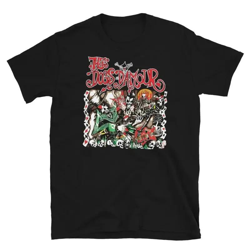 Vtg The Dogs Damour Band Tour Cotton Black All Size T Shirt Bl134