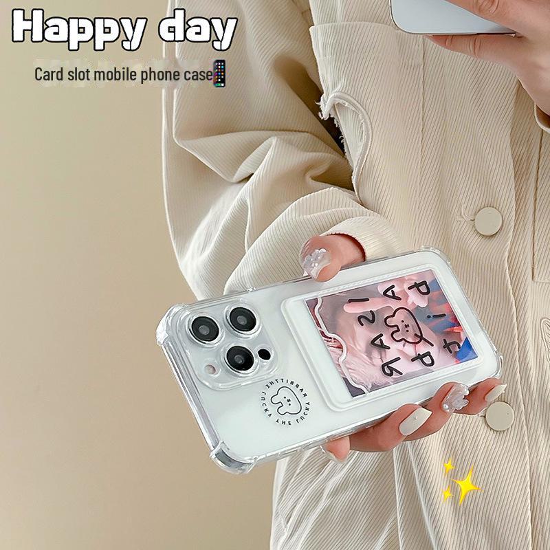 Чехол Zhitai Creative Cartoon Card для iPhone 13/14Pro/15Promax/16