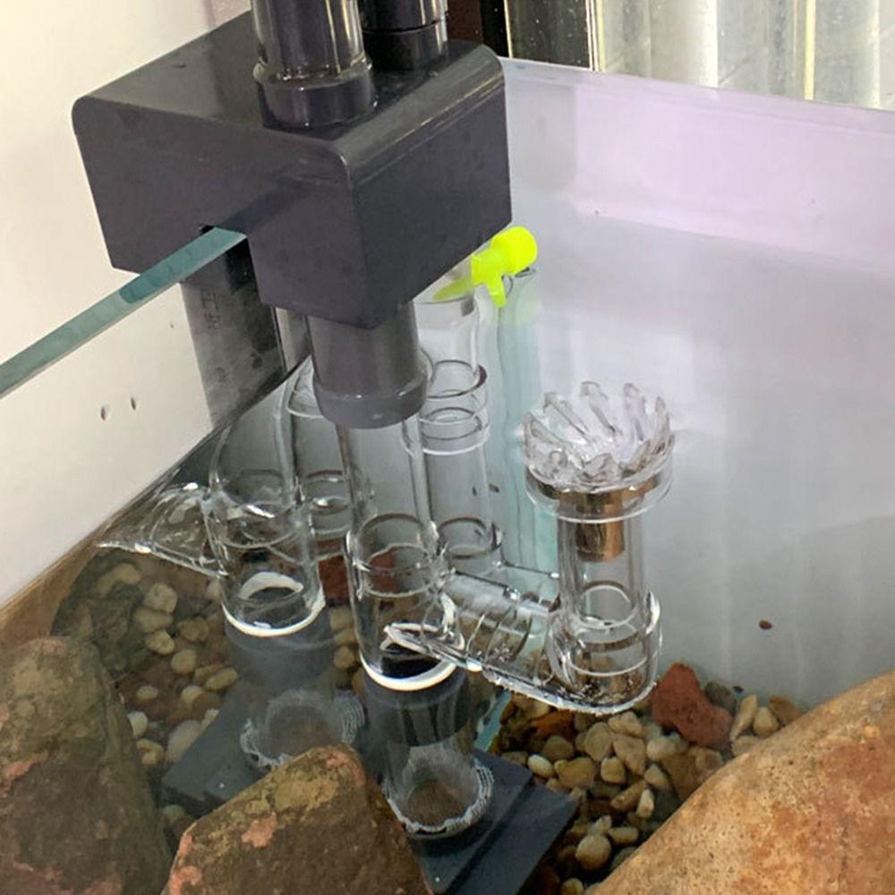 Transparent Plexiglass Acrylic Pipe Fittings Fish Aquarium Water Tank Accessories