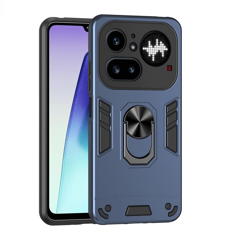 Чехол Военного Класса для Nothing Phone 4A Pro Защитная Крышка Ударопрочный Кольцо-Подставка Держатель Fundas Coque