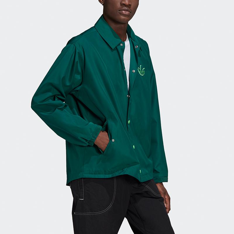 adidas Спортивная куртка Originals Big Trefoil, мужская верхняя одежда, лесно-зеленый H36282