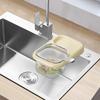 Suction Cup Sink Basket Drainer with Storage Rack Kitchen Drain Basket Filter kitchen leftovers filter baskets for Waste Clog