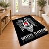 Besiktas JK Custom Name Personalized Rug Non‑Slip Doormat Floor Carpet Housewarming Birthday Gift for Family Friends