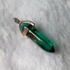 Hexagonal Agate Bullet Quartz Crystal Pendant Necklace