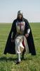Templar Crusader Armor Outfit Medieval Knight Steel Suit with Helmet and Cloak for Cosplay