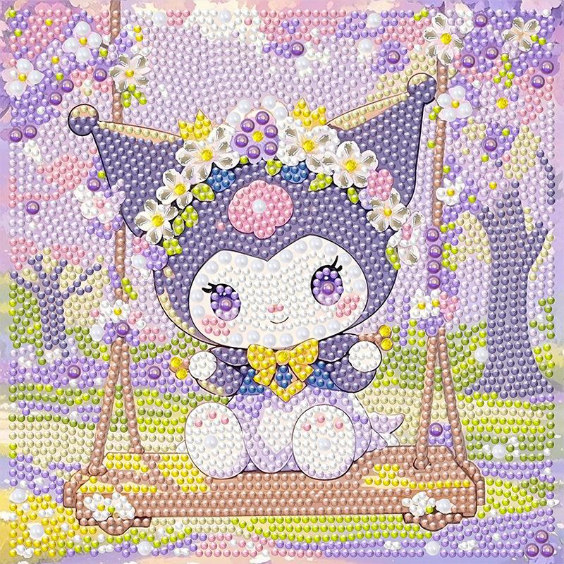 Sanrio Куроми Хелло Китти Декоративная картина с кристаллами и бриллиантами 5D DIY Набор для вышивки крестом Подарок на день рождения для пары