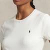 Polo Ralph Lauren SS23 Футболка женская свободного кроя с коротким рукавом Молочно-белый WMPOSWENC020619-101