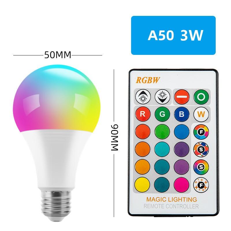 E26/E27 Умная лампа светодиодная RGB с изменением цвета RGBW прожектор AC85-265V домашний пульт дистанционного управления атмосферный ночник