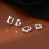Bow Ear Buckle Women's Niche Design Micro-inlaid Zircon Earrings Earrings Light Luxury Ear Hole Jewelry