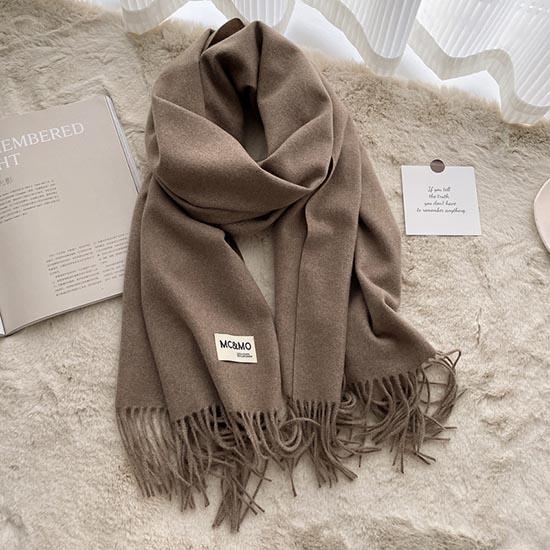 Winter Women Scarf Female Luxury Brand Scarves Lady Tassel Bandana Women Solid Shawl
