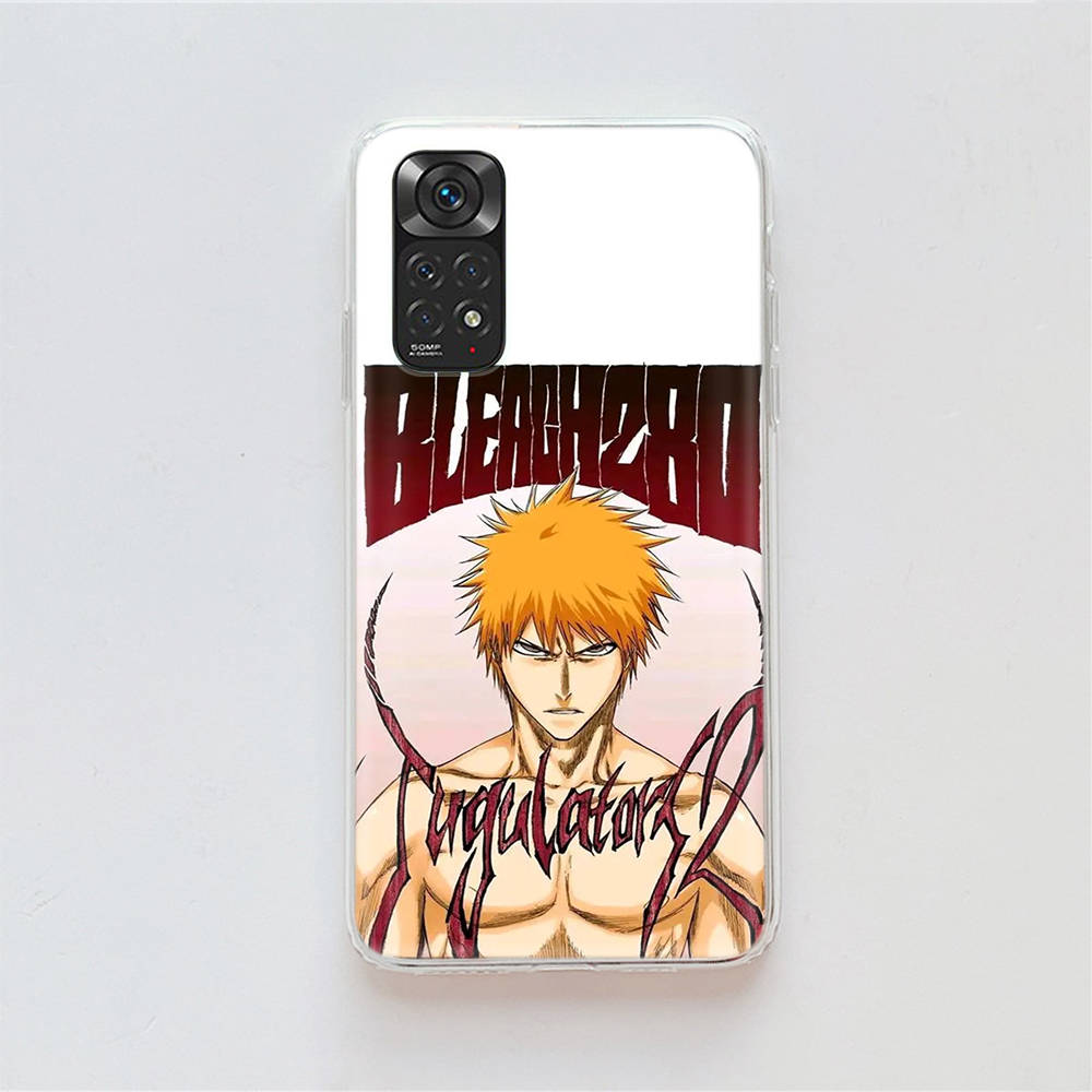 Чехол DT26 Bleach для Samsung A04 A14 A23 A34 A54 M23 M33 M52 M53 Realme 10 9 C30S C35 C55 VIVO Y02S Y21 Y33S Y51 X80 Pro Прозрачный чехол