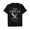 T Shirt With Gerunisex Text Ich Grille Bitte Keine Tipps Lang Black Vintage Versatile Stylish Comfortable Breathable Soft