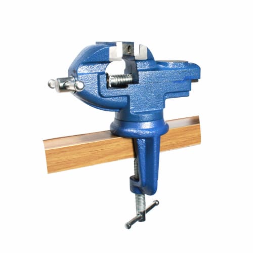 HFS (R) Table Vise, 360-Degree Rotation, Jaw Width: 60mm, Maximum Opening: 50mm, Bench Vise for Fixing Tools, Home Use, DIY, Hobby, Bench Vise