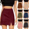Women's Skirt Skirt High Waist Zipper Satin Ribbon Lined Skirt Skirt