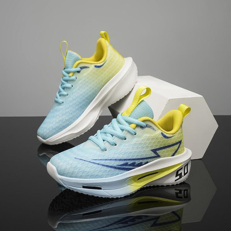 Youth style shoes Lightweight Breathable Running Shoes Boys Kids Mesh Upper Anti-Slip Comfortable Sport Sneakers