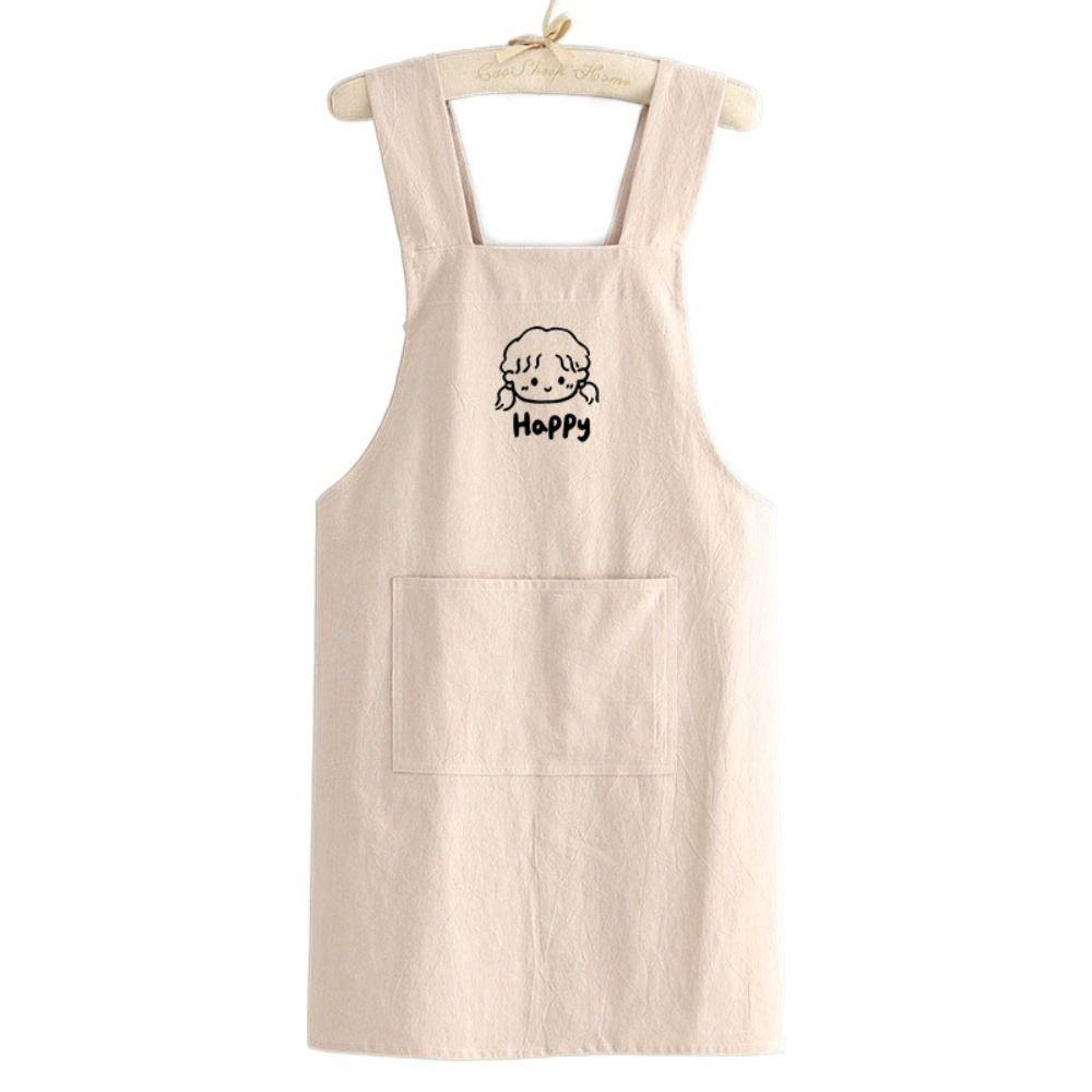 Cotton Japanese Waist Aprons Breathable Cooking Smock Simple Coffee House Aprons Boys and Girls