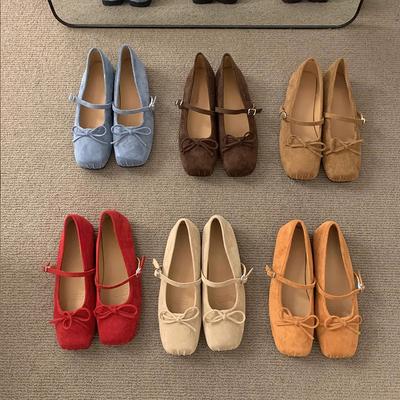 Туфли на плоской подошве Мэри Джейн, женские туфли, новинка весны и осени 2025 года, красивые нежные вечерние туфли, балетки с квадратным носком