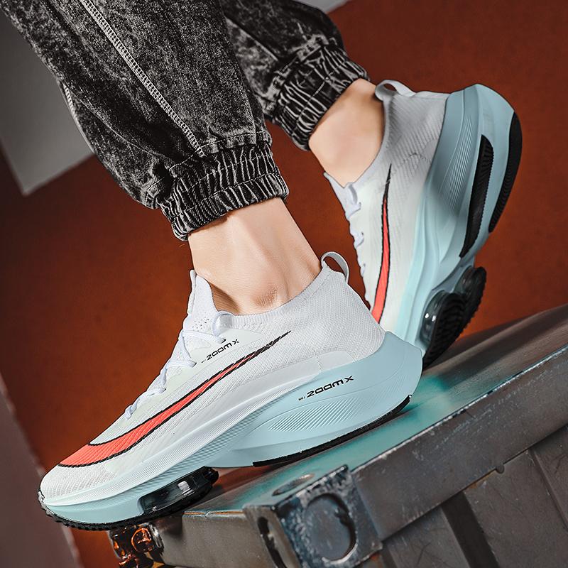 Кроссовки унисекс, модные мужские кроссовки со шнуровкой и круглым носком, амортизирующие кроссовки для бега, женские кроссовки для тренировок, дышащие, для пар, теннисные туфли