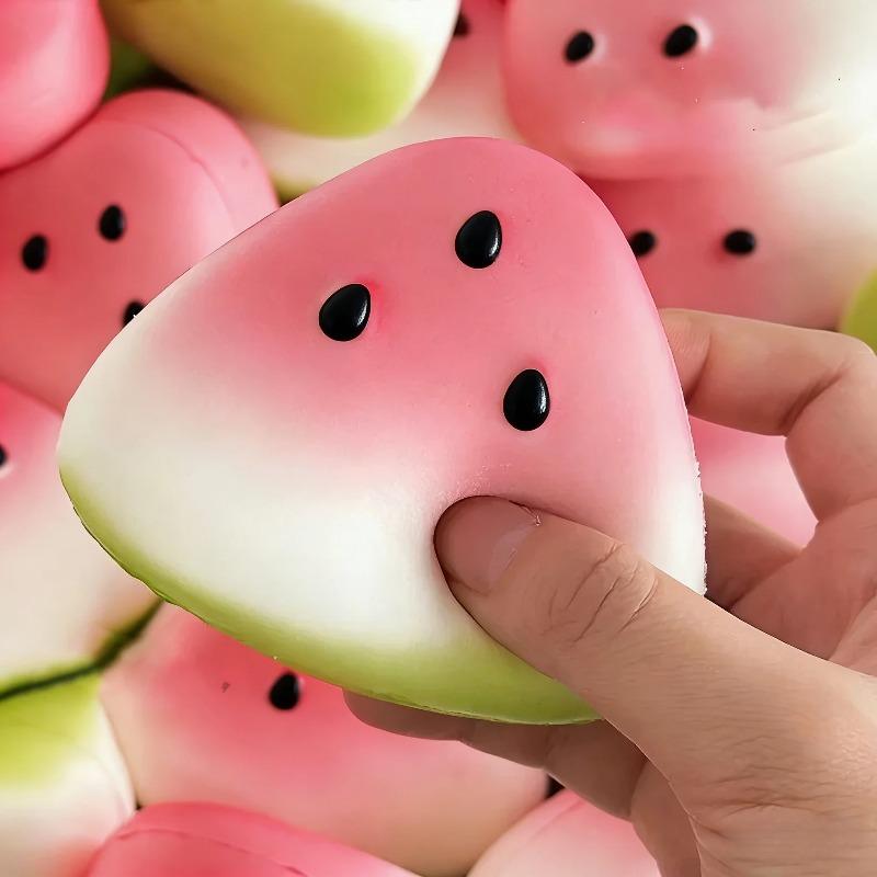 Мягкая игрушка-антистресс в виде арбуза, медленно восстанавливающая форму, снимает стресс, забавный аксессуар для снятия напряжения.