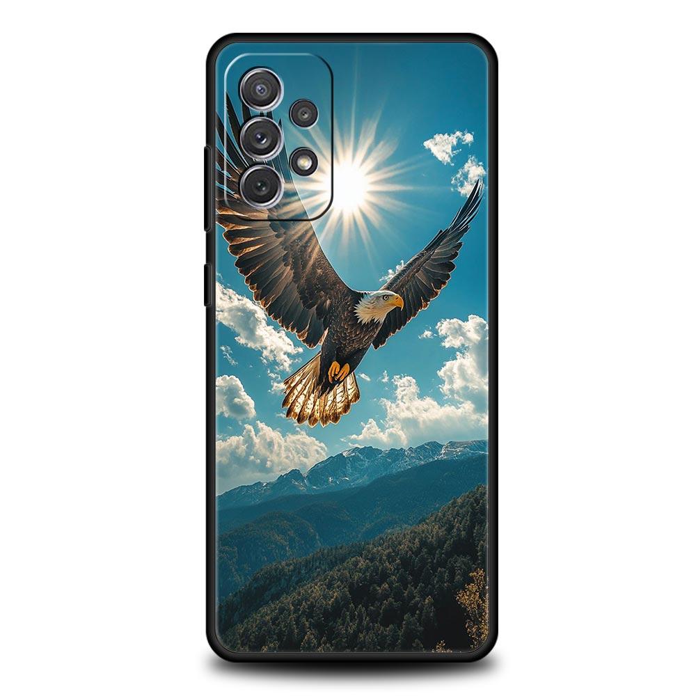 Чехол для телефона с орлом для Samsung Galaxy A17 A07 A55 A35 A25 A15 A05s A33 5G A31 A23 A21s A13 A41 A73 A53 A51 A71 A03s S10 Plus